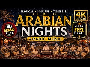 Arabian Nights Music🌙 3 Hours of Relaxing Arabic Instrumental Music | Oud, Qanun, Desert Night Sleep
