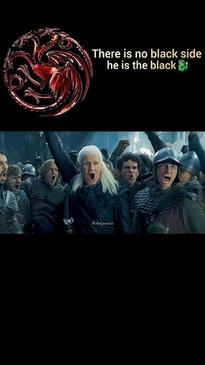 There is no black side he is the black👑🐉🔥#shorts #houseofthedragon #gameofthrones