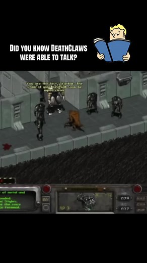 The Talking Deathclaw in Fallout 2