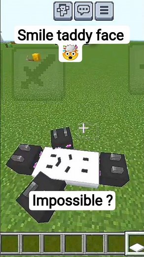 How to Build Smile Teddy Face in Minecraft 😁 | Easy & Secret Trick!