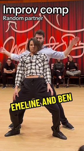 His back at the end 😂 random partner random song. | DancingLove