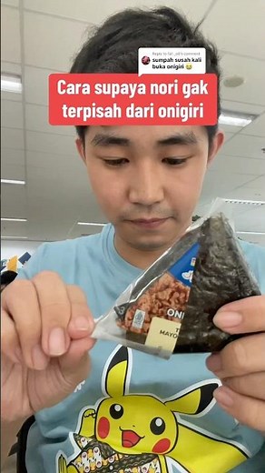 How to keep nori from separating from onigiri