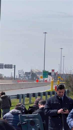 This is a look at what is left of the Francis Scott Key Bridge here in Baltimore. It’s been a long day for search crews & dive teams here in Baltimore, but after 18 long hours, search efforts are halted for the night. 6 people still unaccounted for but now presumed to be dead after plunging into the patapsco river early this morning. They were construction workers filling pot holes on the bridge at the time of the collapse. | Kelsey Kushner TV