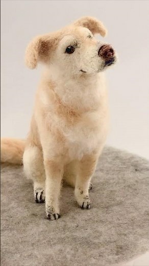 Filztiere nach Vorlage- deinen Hund filzen lassen