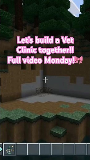 Building a Vet clinic!! Part one Monday! #minecrafter #minecraftcommunity #letsbuildtogether