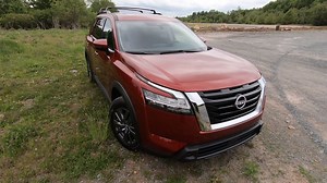 The all-new 2022 Nissan Pathfinder is the largest one ever made, but incorporates some styling and spirt from the original 1987 Nissan truck. Fox News Autos Editor Gary Gastelu breaks down why the Pathfinder is "a significant upgrade" that puts it in a class among the top SUVs. | Fox News Car Reviews https://fxn.ws/3dYyL5R | Fox News