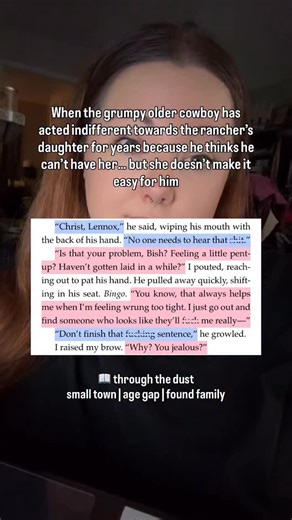  Through the Dust by Amber Palmer out now ✨ Grumpy/Sunshine - Age Gap (13 Years) Ranch Foreman x Rancher’s Daughter - Loathe-to-Love Found Family - Ropes Small Town - Brat Arguing is F0replay - Sp!cy V!deos Add to Goodreads and read now ✨ #bookstagram #cowboyromance #romancebooks #grumpysunshine #smalltownromance #romancebookrecs #agegaptrope | Amber Palmer | Facebook