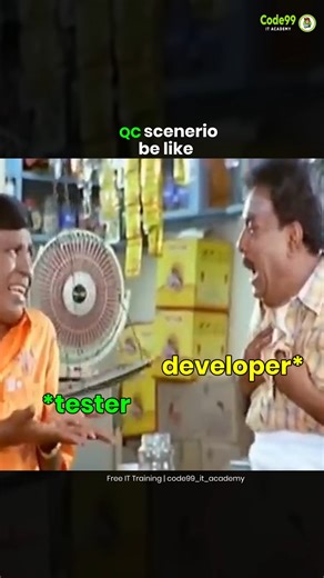 Code99 IT Academy | Best Software Training Institute in Chennai on Instagram: "When ‘Correct’ Needs Reconfirmation. Developer explains confidently. QC listens carefully… then asks again. And again. Not because it’s wrong but because quality needs certainty. A familiar tech-team moment where precision meets patience Turn Practical Skills into Career Power 🌐 code99itacademy.com 📍 Velachery, Chennai 📞 63745 10754 | 81110 78282 #Reels #ReelsIndia #ViralReels #ITLife #OfficeLife #WorkplaceHumor #R