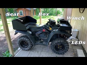 Installing ATV Accessories - Winch, Box, Passenger Seat and LED Lights
