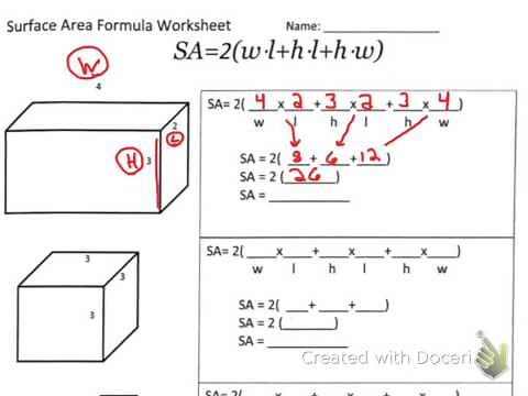 surface area of a box formula
