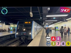 [RATP/SNCF]Métro & RER a Auber #ratp #sncf #metroparisien #rer #rera #rere #rails #paris