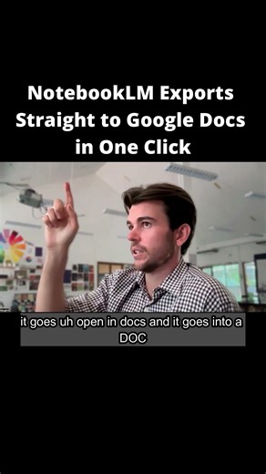 NotebookLM Exports Straight to Google Docs in One Click