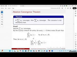 Series Part 2 Absolute Convergence