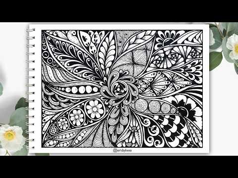 How To Create Zentangle Art For Beginners || Zentangle Art
