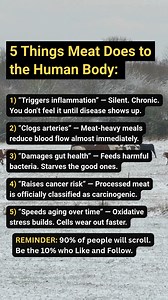 5 things meat does to the human body: #meat #disease #cow #pig #lifeadvice | Vegan Fields