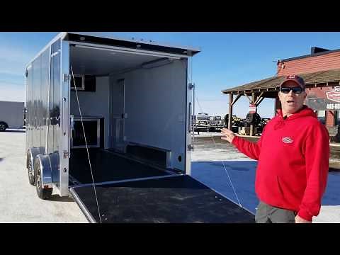 Factory Outlet Trailers Walk Around of 7.5x14 Alcom Cargo Pro Toy Hauler