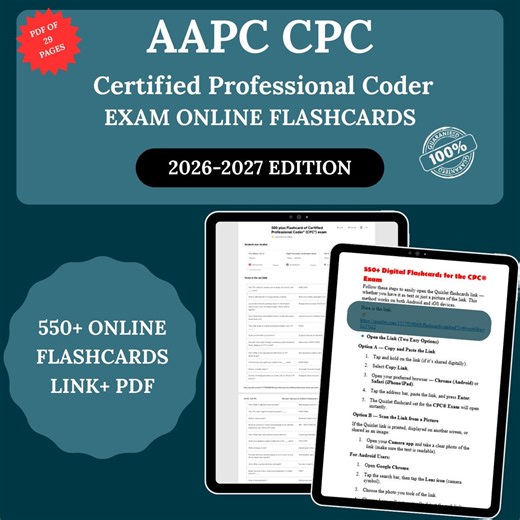 AAPC CPC Exam Flashcards 2026 | Cpc Flashcards | Aapc Cpc Flashcards | Certified Professional Coder Exam Online Flashcards | 550+ Flashcards - Etsy Hong Kong