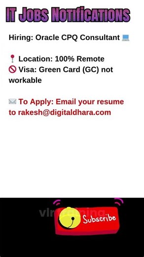 Oracle CPQ Consultant Job Remote Oct 16, 2025