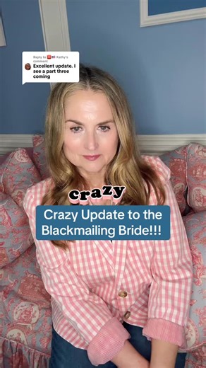 Sherry Kuehl on Instagram: "This bride doubles down on her wedding blackmail. #blackmail #dreamwedding #daughter #parents #crazy #dearsnarkyupdate"