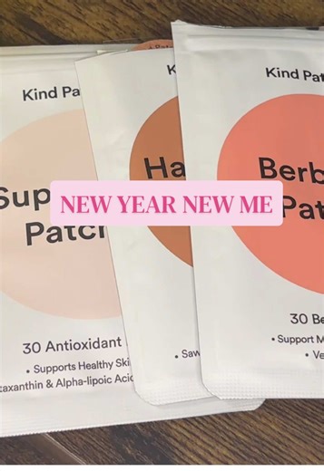 New year New me Bundle from @Kind Patches USA Patch it and move on! #kindpatches #tiktokshopcreatorpicks #kindpatchesberberine #superglowpatches #hairgrowthpatches