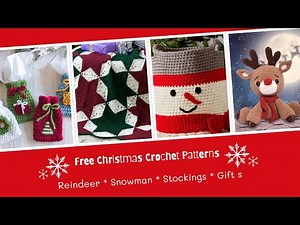 Free Crochet Christmas Patterns 🎄 Reindeer, Snowmen, Snowflakes & More!