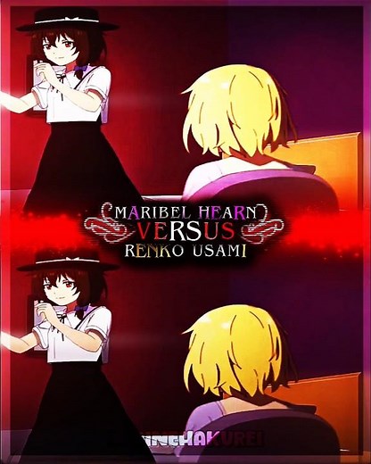 Maribel Hearn vs. Renko Usami (Design) || #edit #touhou #shorts