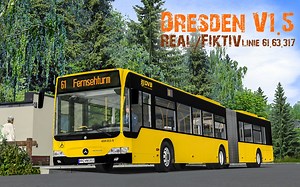 巴士模拟2 - Dresden #1：德国德累斯顿半真实地图 平稳运行的61路 | OMSI 2 Dresden-v1.5 61