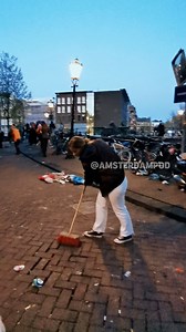 After Party 🎉 Clean Up 😅🥳🎊🍺🍻🤴 #amsterdam #netherlands #Koningsdag #trending #virals | Amsterdam Photo Of The Day