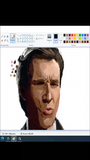 Sigma Chad Picasso Drawing on Microsoft Paint