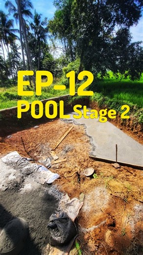 Ar Delvin Das on Instagram: "Triangle pool construction 🔺️ stage 2 #airbnb #poolvilla #makingvideos #kerala"