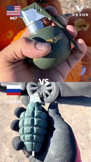 M67 vs F-1 Grenade | Which One Wins? 💥 #comparison #military