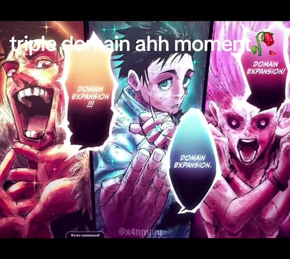 Triple Domain Expansion in Jujutsu Kaisen
