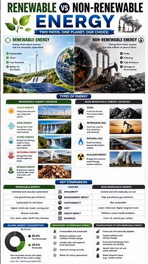 Renewable vs Non-Renewable Energy ⚡ | Solar, Wind, Coal & Fossil Fuels Explained