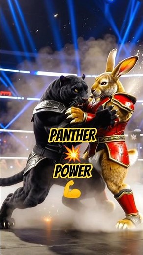 RABBIT vs PANTHER |💥 Epic WWE Fight |🥊💪 Series 5 Episode 1 | Panther Wins! | WildVerse