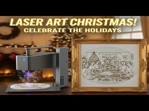 A Joyful Family Christmas Celebration with Betty White | Laser Art ❄️