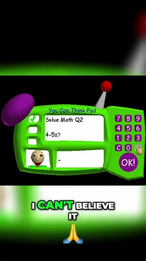 Baldi's Basics: Can You Solve Math Before He Finds You?! #shorts