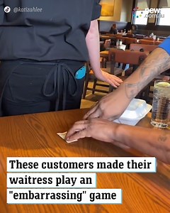 28K views · 55 reactions | These customers made their waitress play an embarrassing game - for a tip. | News.com.au | Facebook
