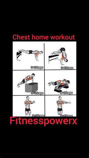 Home Chest Workout | Build Strong Chest Without Equipment 💪🔥
