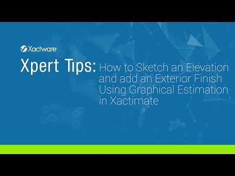 Xactimate Xpert Tip: How to Sketch an Elevation and add an Exterior Finish