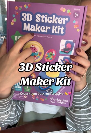 This 3D Sticker Maker Kit is such a fun craft idea for kids 🎨✨ They get to design their own puffy stickers—perfect for creative play or gift giving! @Educational Insights #crafttime #kidsactivities #momfinds #giftideasforkids #tiktokshopblackfriday