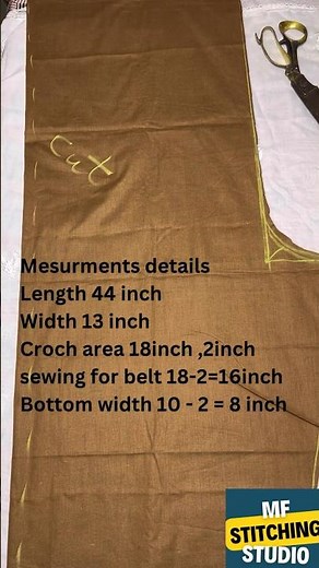 Quick & Easy Pant Cutting Tutorial for Beginners | Step-by-Step Guide #pantcutting