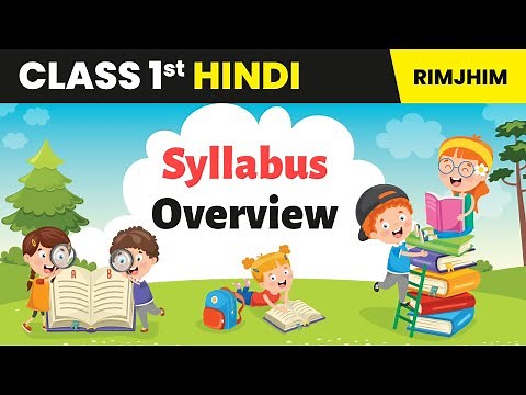 Class 1 Hindi Rimjhim Book - Syllabus Overview