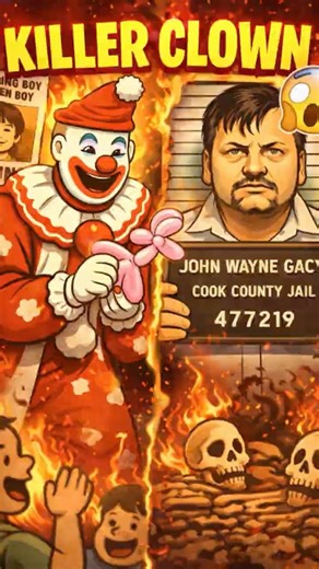 The Real Killer Clowm…🤡😱 #education #horrorstories #scarytales #animation