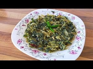 Amaranthus Leaves | Data Shaak Vaji | ALU Diye Data Shaak Vaji By Easy Cooking Tutorial, Easy Recipe