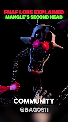 MANGLE'S SECOND HEAD THEORY?🤔 #fnaf #horror #shorts
