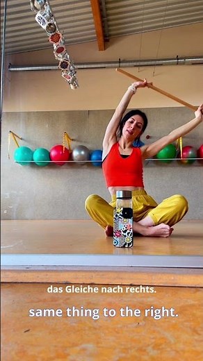 Mobility exercise using a simple stick - stretch your back. #yoga #yogalifestyle #yogainspiration