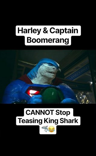 Harley & Boomerang CANNOT Stop Teasing King Shark 🦈😂 #shorts #gaming