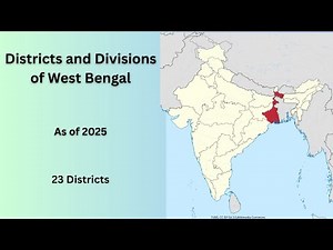 Districts and Divisions of West Bengal as of 2025