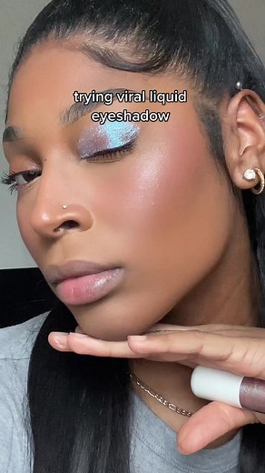 R.E.M Beauty Fembot Liquid Eyeshadow Review on Darker Skin