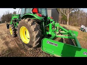 Horse farm stuff | John Deere 5075M and using a Frontier land plane for gravel driveway maintenance